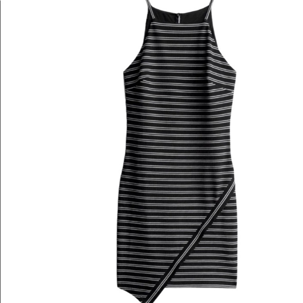 Fortune & Ivy black striped dress